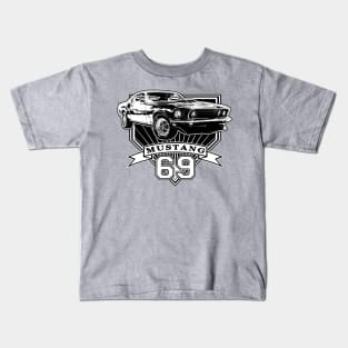 69 Mustang Fastback Kids T-Shirt